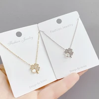 charm necklace for women zircon jewelry pendant necklace bowknot peanut mermaid heart butterfly sunflower for party for gift