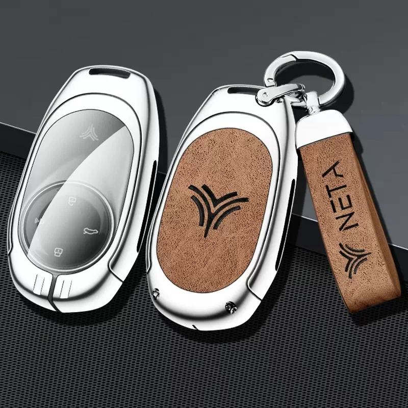 

Car Remote Key Fob Case Cover Protector Shell Bag For Neta S 2022 Neta U-II 610 Hezhong New Energy Keyless Keychain Accessories