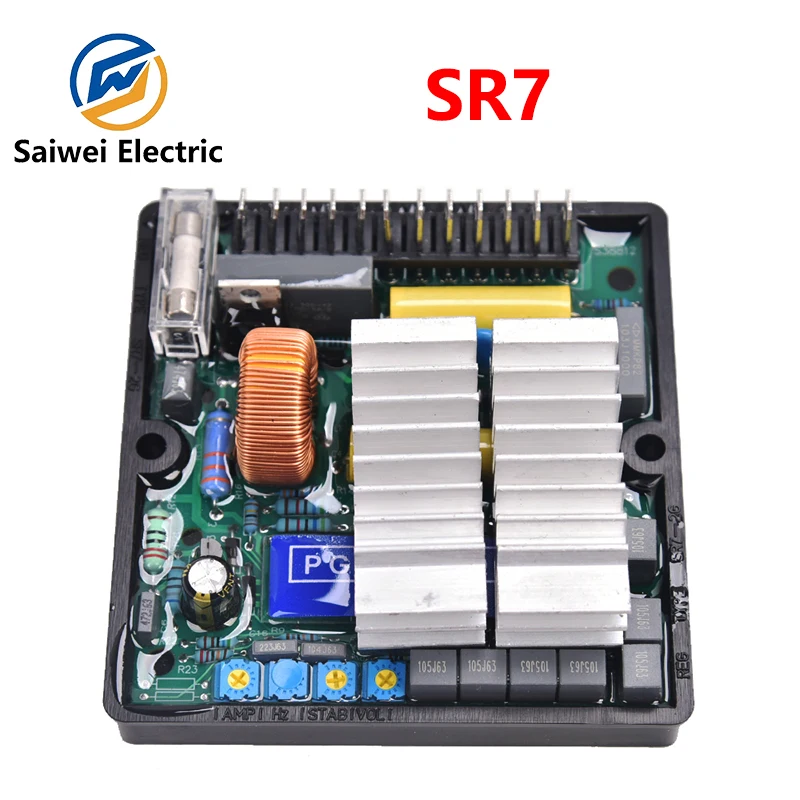 Фото Регулятор напряжения SR7 AVR для панели управления дизельным генератором, запчасти для генераторов переменного тока. №4