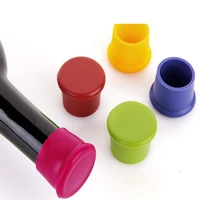 5pcs silicone wine stopper leak free wine bottle cap fresh keeping sealers beer beverage champagne closures for bar accessories