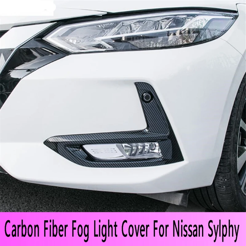 

1 пара, противотуманные фасветильник из углеродного волокна для Nissan Sylphy
