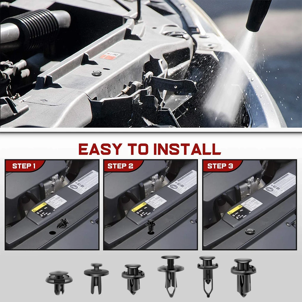 

120 шт. комплект фиксатор АВТОМОБИЛЯ зажим портативный съемный Универсальный анти-КОРРОЗИОННЫЙ бампер крепеж винт аксессуары