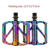 1 pair road mountain bike ultralight non slip flat pedals aluminum alloy 3 sealed bearings pedal cnc for mtb bicycle
