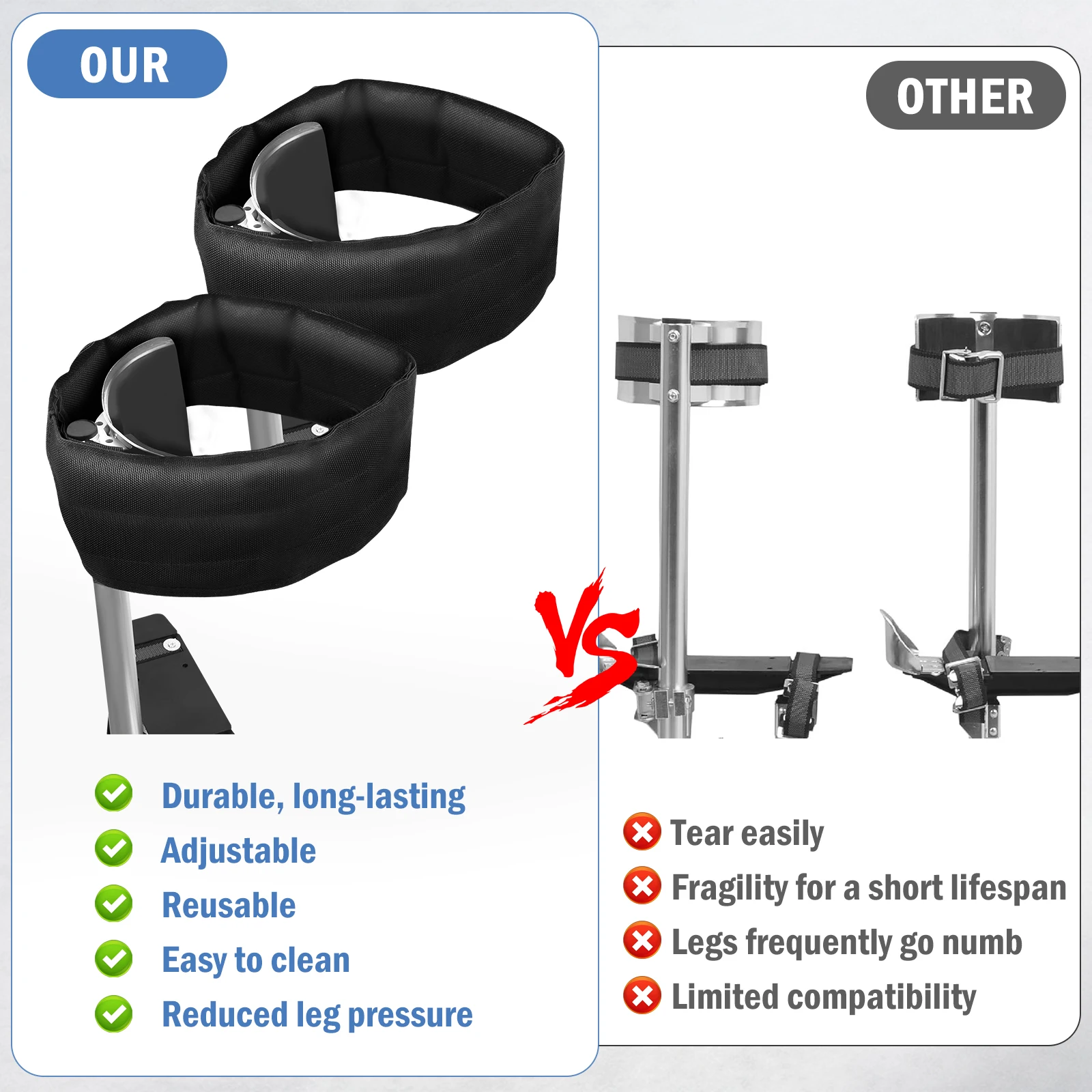 2 шт. регулируемые ремни для гипсокартона 4 дюйма