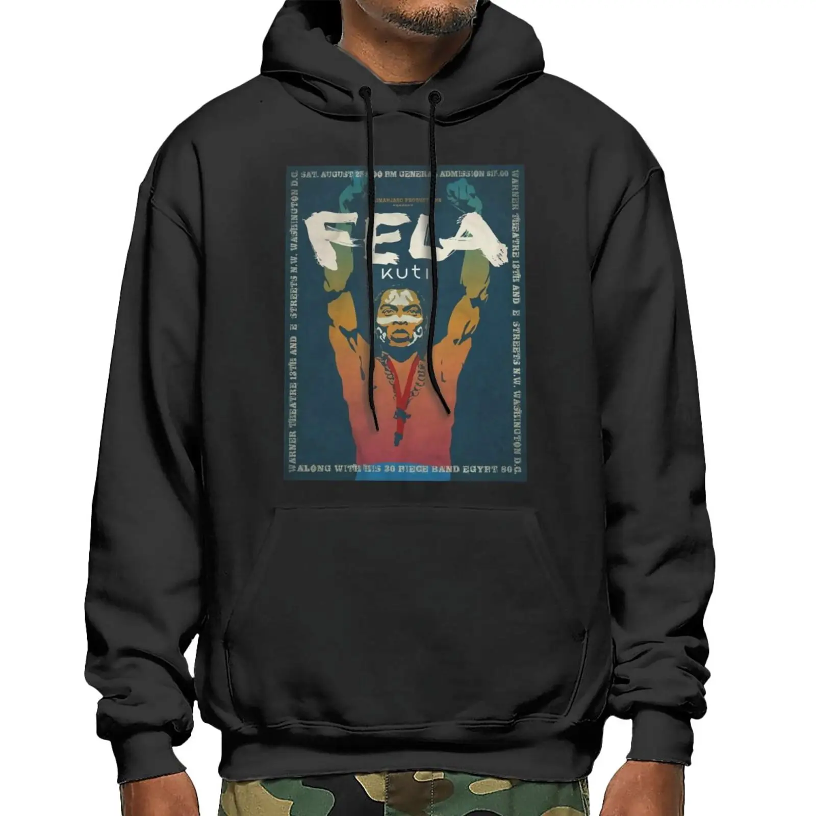 

Fela Kuti Style Concert Sweatshirts Hoodies Men's Tracksuit Anime Sweatshirt Oversize Sweaters Sweatshirts Sweatshirts For Men