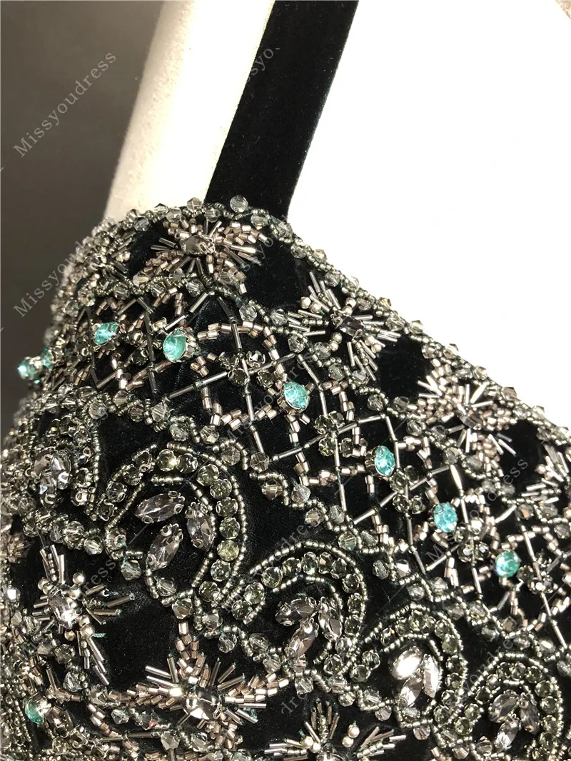 Новинка 100% реальные фотографии темно-зеленый Атласный топ тяжелые бисеры