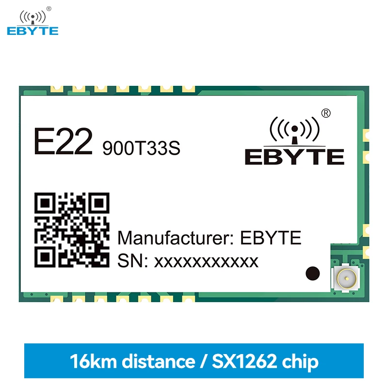 SX1262 868 МГц 2 Вт LoRa беспроводной модуль EBYTE E22-900T33S IPEX, сетевое реле на 16 км, модуль LBT RSSI SMD
