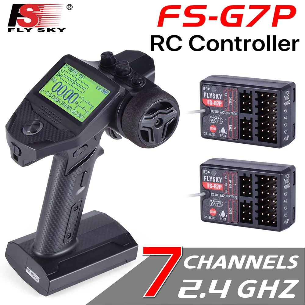 Фото Передатчик и приемник Flysky G7P RC, модель R7P FS-R7P 2,4 ГГц для гусеничного грузовика, автомобиля, лодки, робота №1