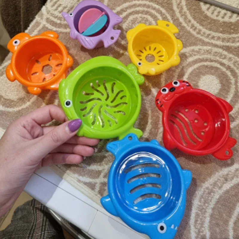 6Pcs/Set Baby bath toy Float Water Classic Bath Swimming Pool Toys for Children Fish Animal Funny Game for The Children Gift