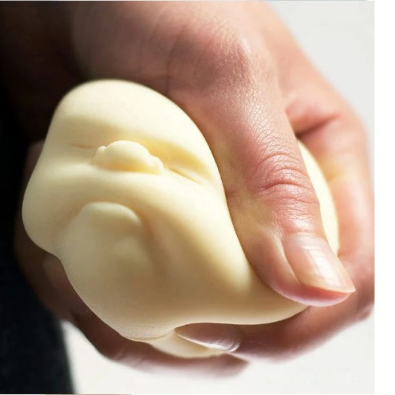 

4pcs/lot Vent Human Face Ball Anti-Stress Ball of Japanese Design Cao Maru Caomaru Antistress Ball Novelty Toys Birthday Gifts