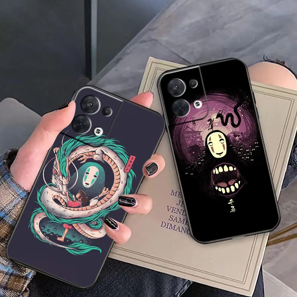 

Funda Capa Case For OPPO FIND X5 X3 X2 RENO 10 8 7 7Z ACE RENO6 4G 6Z 5 4 3 Z Pro Plus 5G Case Para Spirited Away Totoro No Face