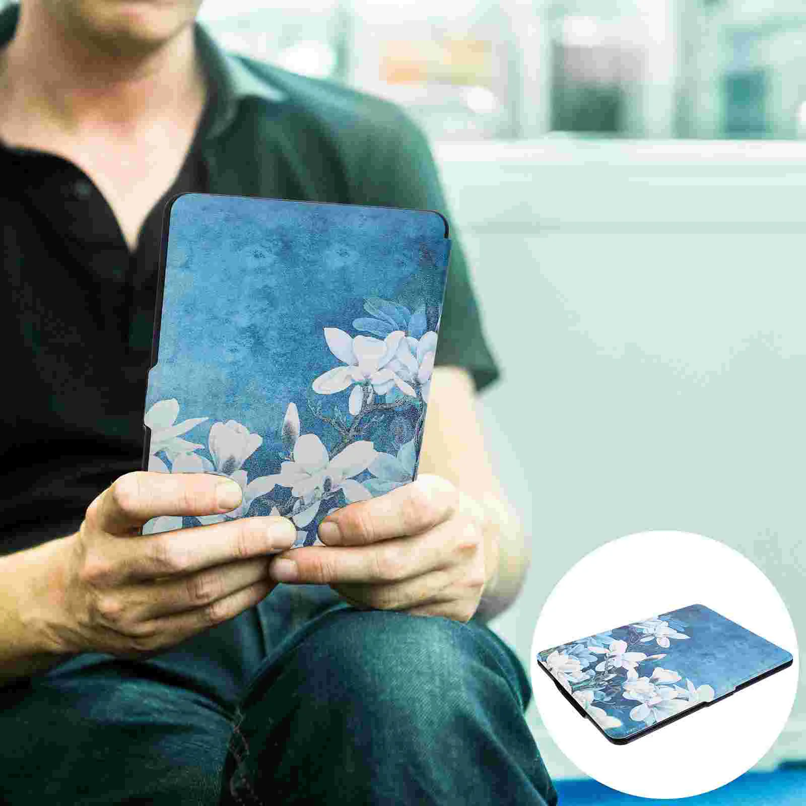 

E Book Cover Shell Case Printed Reader Covers Ultra Ereader Safe Water Lightweight Detachable Shockproof Auto Wake Tablet Sleeve