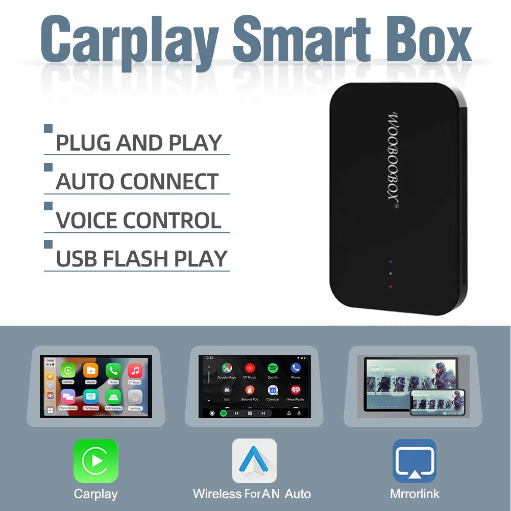 

4+64G CarPlay Ai Box AN 10.0 Wireless Support Wireless CarPlay AN Auto 5.0 Bluetooth WIFI 802.11a/b/g/n/AC, Support 2.4GHz/5GHz