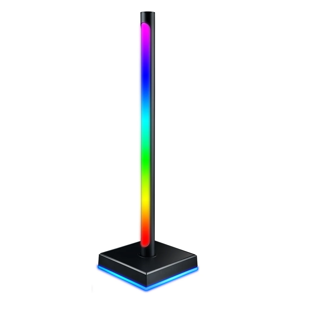 

Настольная подставка для наушников с RGB-подсветкой, съемный держатель для наушников, монохромная подставка для гарнитуры с управлением чер...
