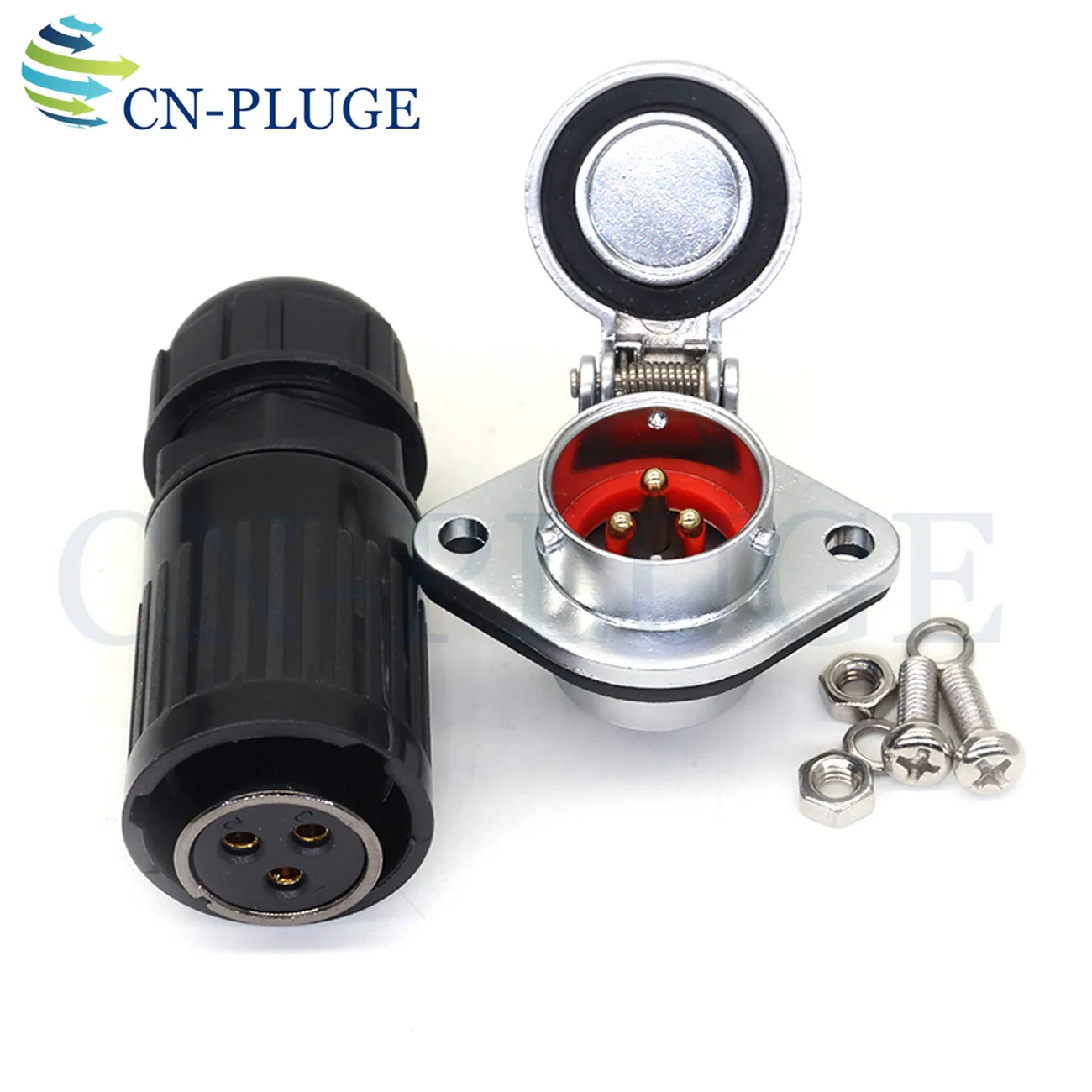 Водонепроницаемый разъем HP20 2 3 4 5 6 7 8 9 10 12-контактный авиационный металлический