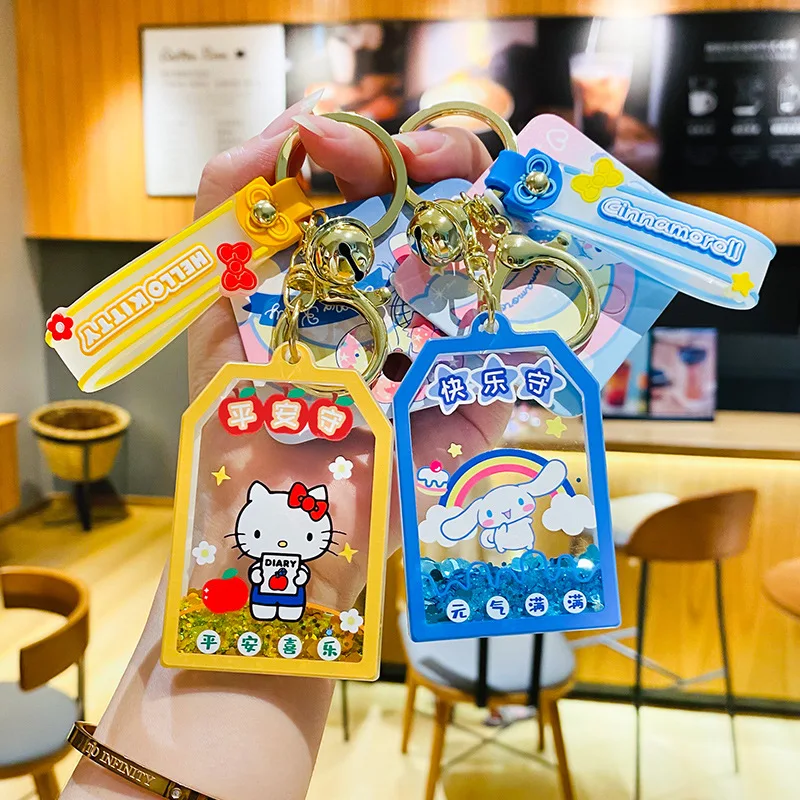 

7 см Sanrioed мультфильм Kawaii Hello Kittys Kuromi Cinnamoroll симпатичный автомобильный брелок моя мелодия школьный рюкзак подвеска