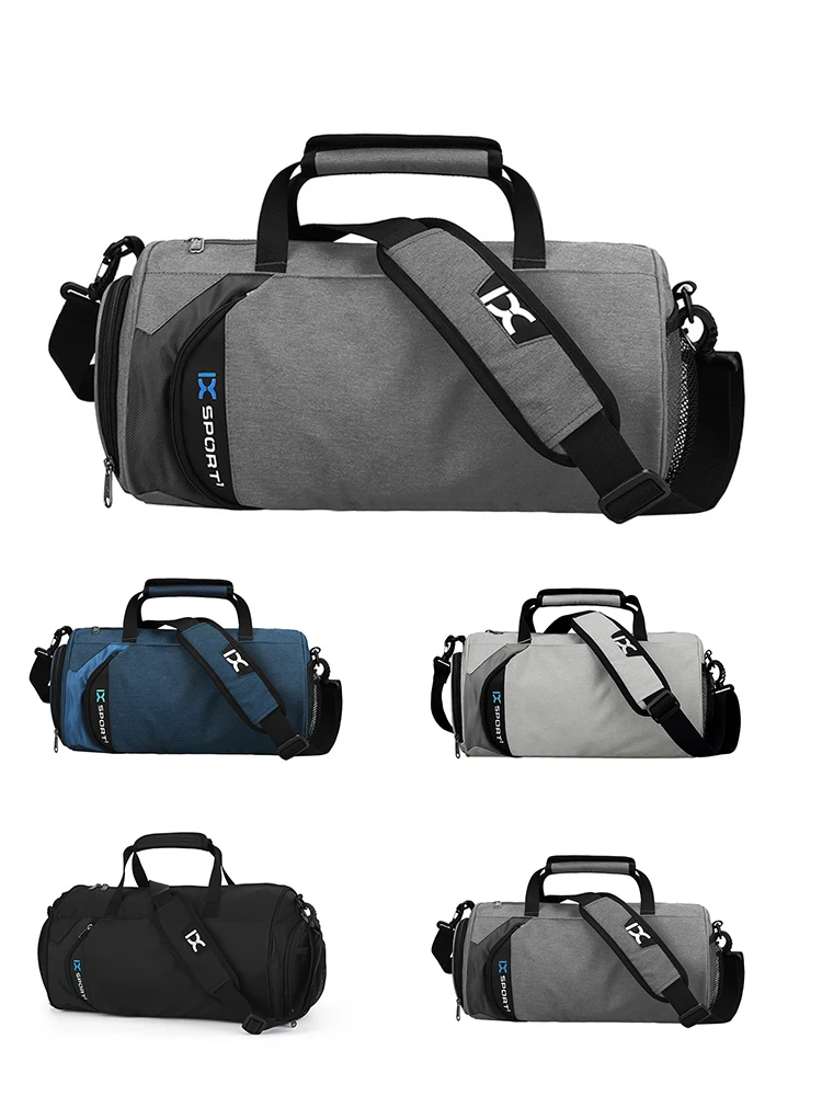 

Внешняя искусственная износостойкая Фотосумка большой емкости, цилиндрическая спортивная сумка через плечо, дорожная сумка для йоги