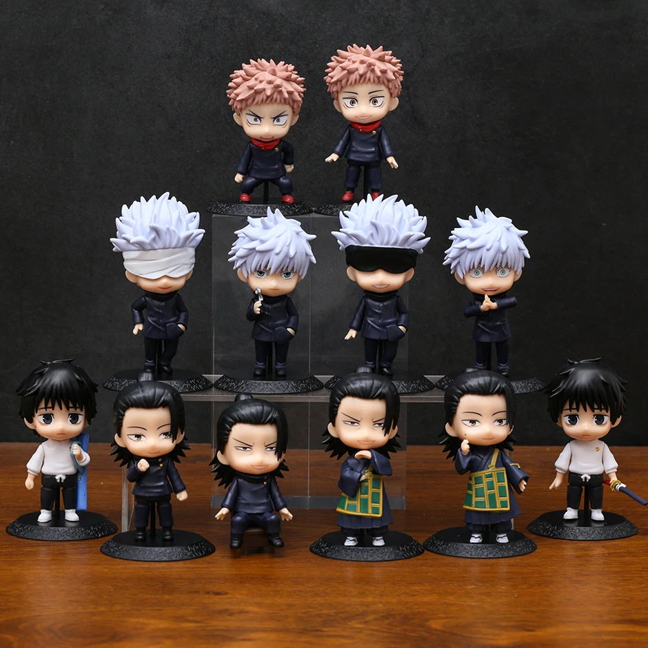 

Jujutsu Kaisen 0 Itadori Yuji Okkotsu Yuta Geto Suguru Satoru Gojo Q Ver PVC Figures Anime Figurals Toys 12pcs/set