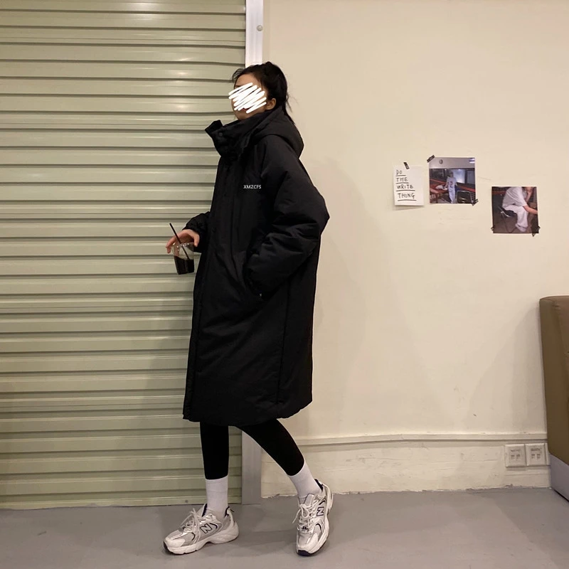 Mid-length Cotton-padded Jacket 2021 New Coat Women's Winter Sports Style Bubble Coat Oversized Cotton-padded Jacket Parker