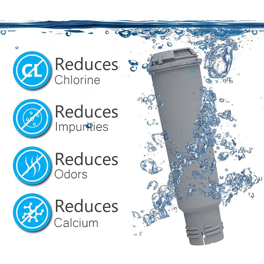 8 шт. фильтр для воды эспрессо-машины Krups Claris F088 Aqua Filter System Siemens Bobch Nivona Gaggenau AEG Neff