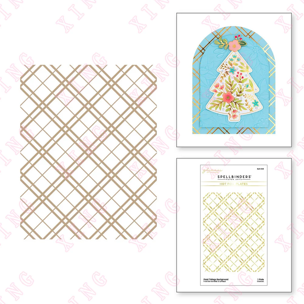 

2022 Plaid Pattern Metal Cutting Dies Diy Greeting Card Scrapbook Decoration Embossing Template Craft Knife Blade Punch Cut Dies