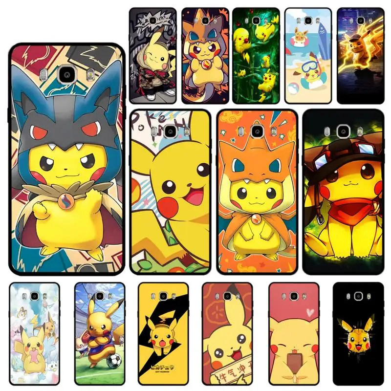 

BANDAI Pikachu Pokemon Phone Case for Samsung J 4 5 6 7 8 prime plus 2018 2017 2016 J7 core