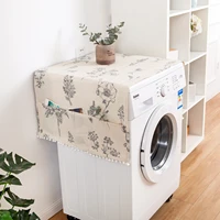 bee single door refrigerator cover sketch flower printed fabric art towel washing machine dust bag for cover machine