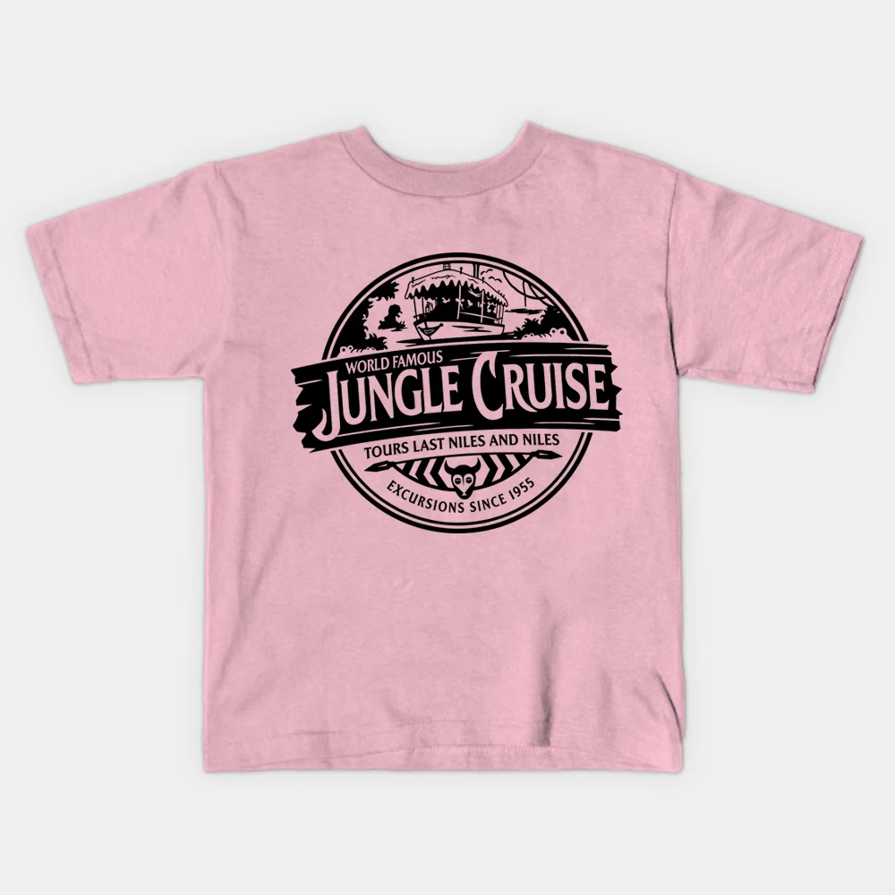 Рубашка с изображением джунглей круиз футболка животного и Королевство Детские