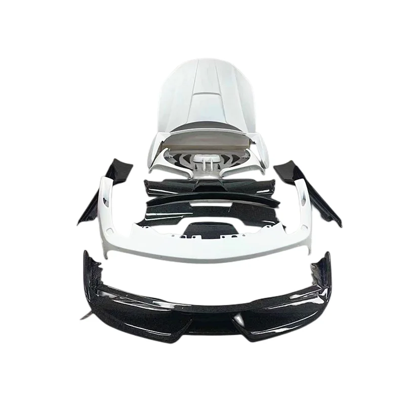 

Suitable for Ferrari 458 retrofits with misha style semi-carbon fiber front bumper rear bumper