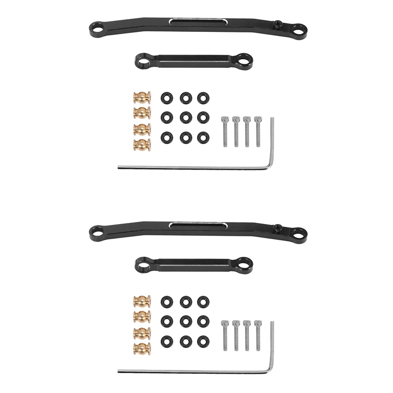 

2X Metal Tight Tolerance Steering Link Rod Upgrade Accessories For 1/24 RC Crawler Axial SCX24 90081 AXI00002 Parts