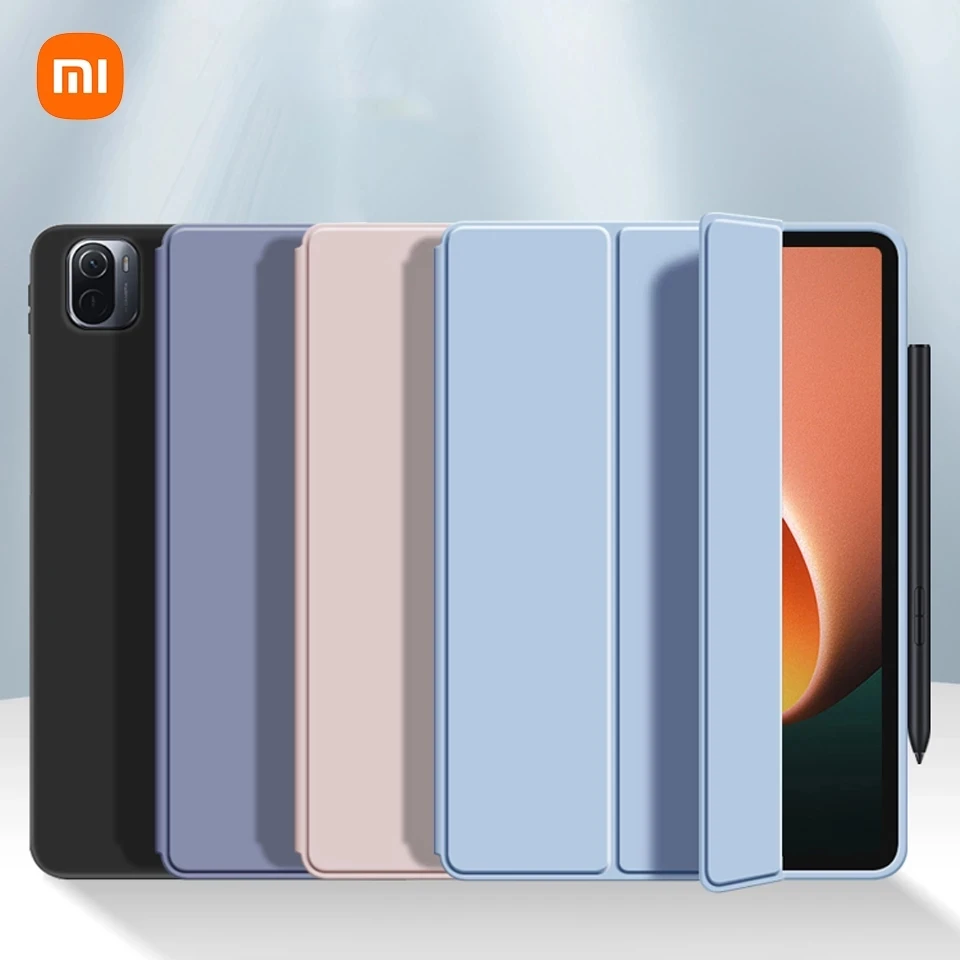 

Xiaomi Case Smart Cover Protective Case for mi pad 5/5 Pro Case Wake up and Sleep Silicone Cover Funda Support Charging