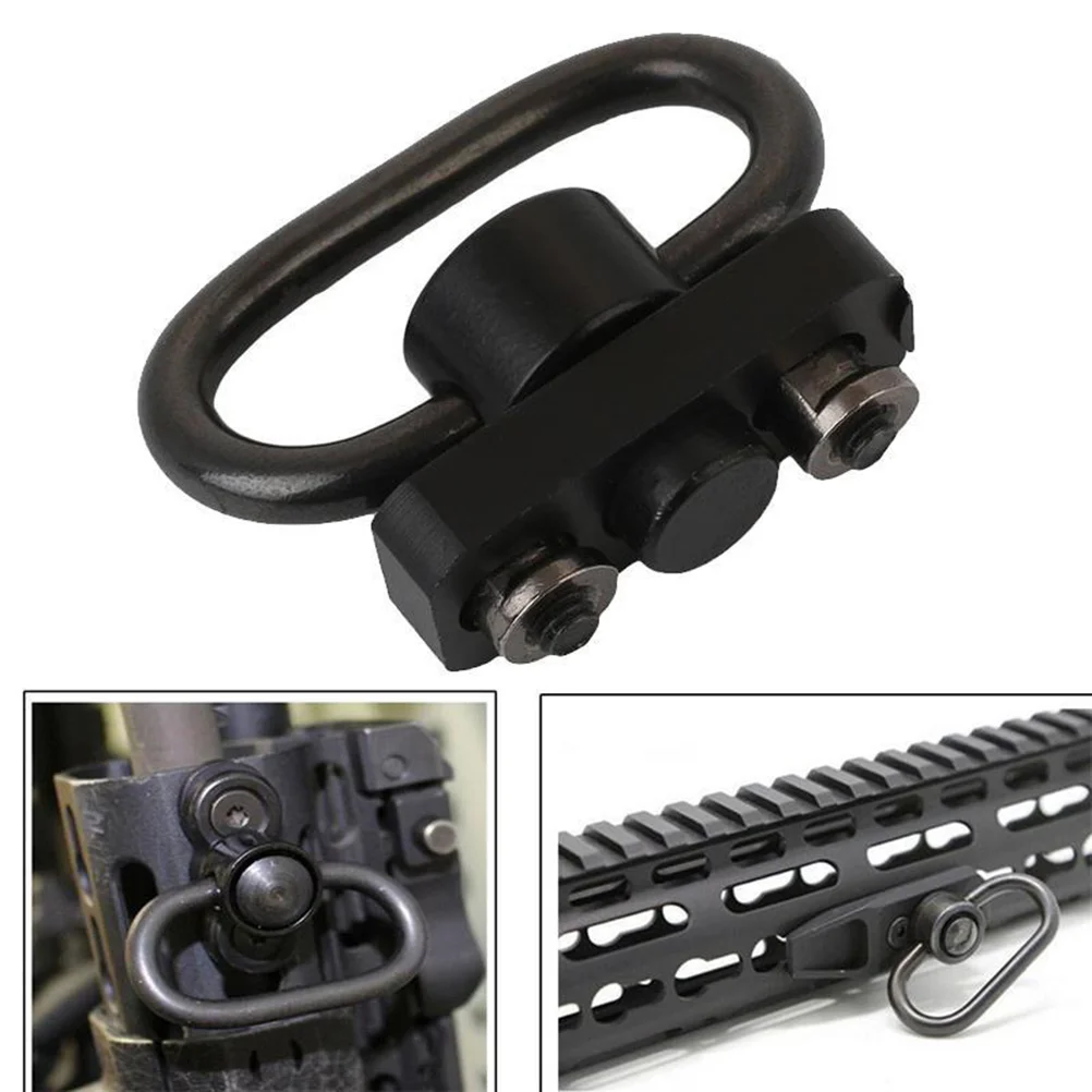 

Universal Push Button Quick Detach Metal Sling Swivel with Keymod Rail Adaptor Mount Kit