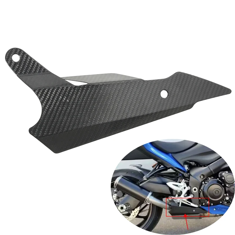 

For Suzuki GSXS1000 GSXS1000F 2015-2020 GSXS1000GT 2022 2023 Exhaust Pipe Heat Shields Real Carbon Fiber Anti-scald Shell Guard