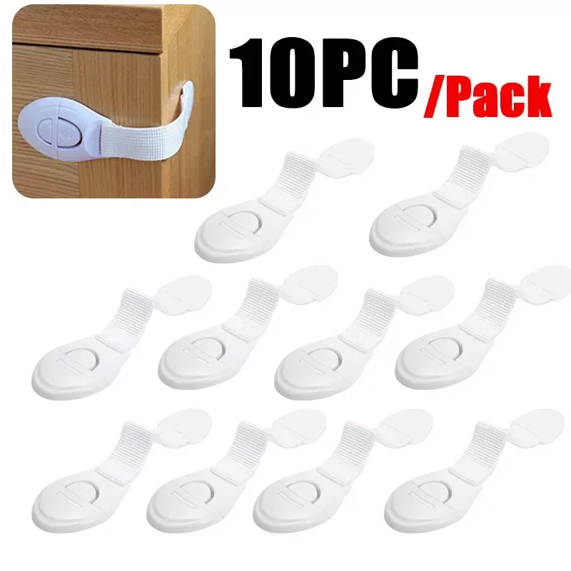 

1/5/10 Pc Safety Cabinet Cupboard Locks Childproof Tools Door Cabinet Drawer Ribbon Refrigerator Lock Baby Infant Safety Protect