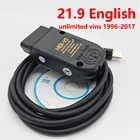 VAGCOM 21,9 WESHEU VCDS V2 VAG OBD COM 21,3 VCDSV2 HEX CAN Интерфейс для VW AUDI Skoda Seat VAG 21,9 многоязычный ATMEGA162
