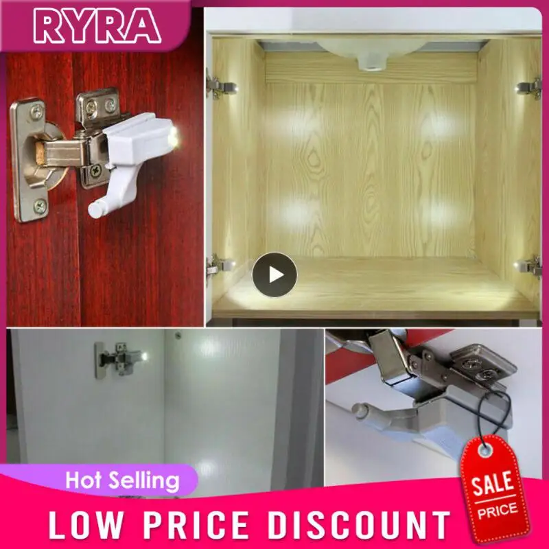 

1~8PCS Universal LED Inner Hinge Lamp Cabinet Induction Lights Wardrobe Cupboard Sensor Lights Bedroom Kitchen Closet Night