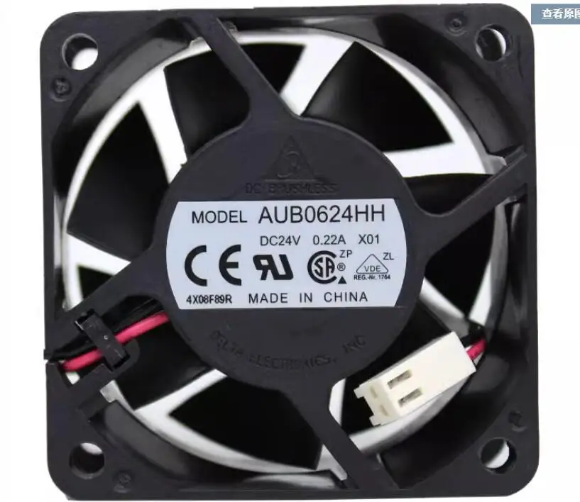 

Delta Electronics AUB0624HH DC 24V 0.22A 60x60x25mm 2-Wire Server Cooling Fan