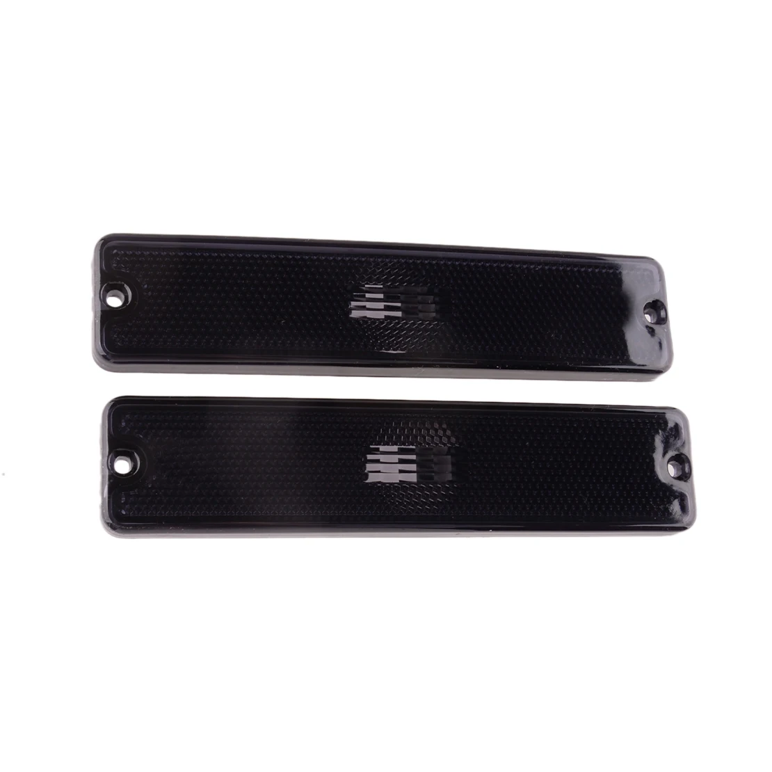 

1 Pair Front Bumper Fender Side Marker Light Lens Housing 56001424 Fit for Jeep Wrangler YJ 1987 1988 1989-1995 Black Plastic