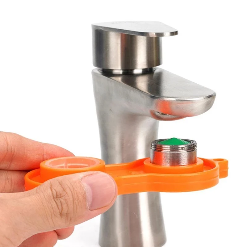 

Faucet Aerator Repair Kit Spanner Plastic Sprinkle Sanitaryware Faucet Aerator Tool Spanner Wrench Repair Tool Replacement Tools