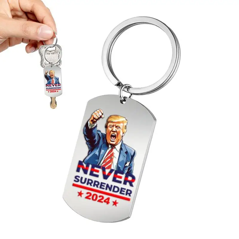 Брелок для ключей с президентскими выборами США нержавеющий стальной брелок