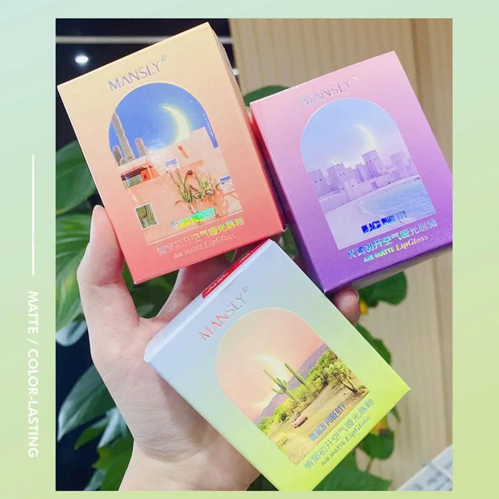 

2 шт./компл. матовая текстурная помада в форме сердца, наушники для губ, стойкая помада, косметичка, блеск, дизайн Makeu E2p0