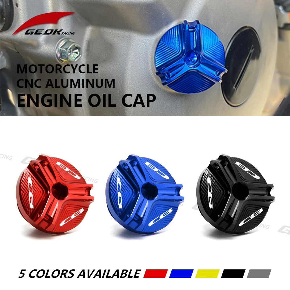 For Honda CB650R CB400 CB500X CB500F CB300R CB190R CB650F CB1000R CB1100 Motorcycle CNC Aluminum Engine Oil Filler Plug Cap