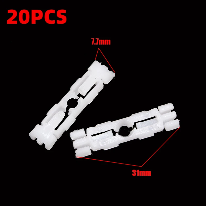 

20Pcs Roof Rail Bar Cutter Clips Moulding Fit For VW Golf MK2 Jetta GTI Caddy 191853733A 6U0853733