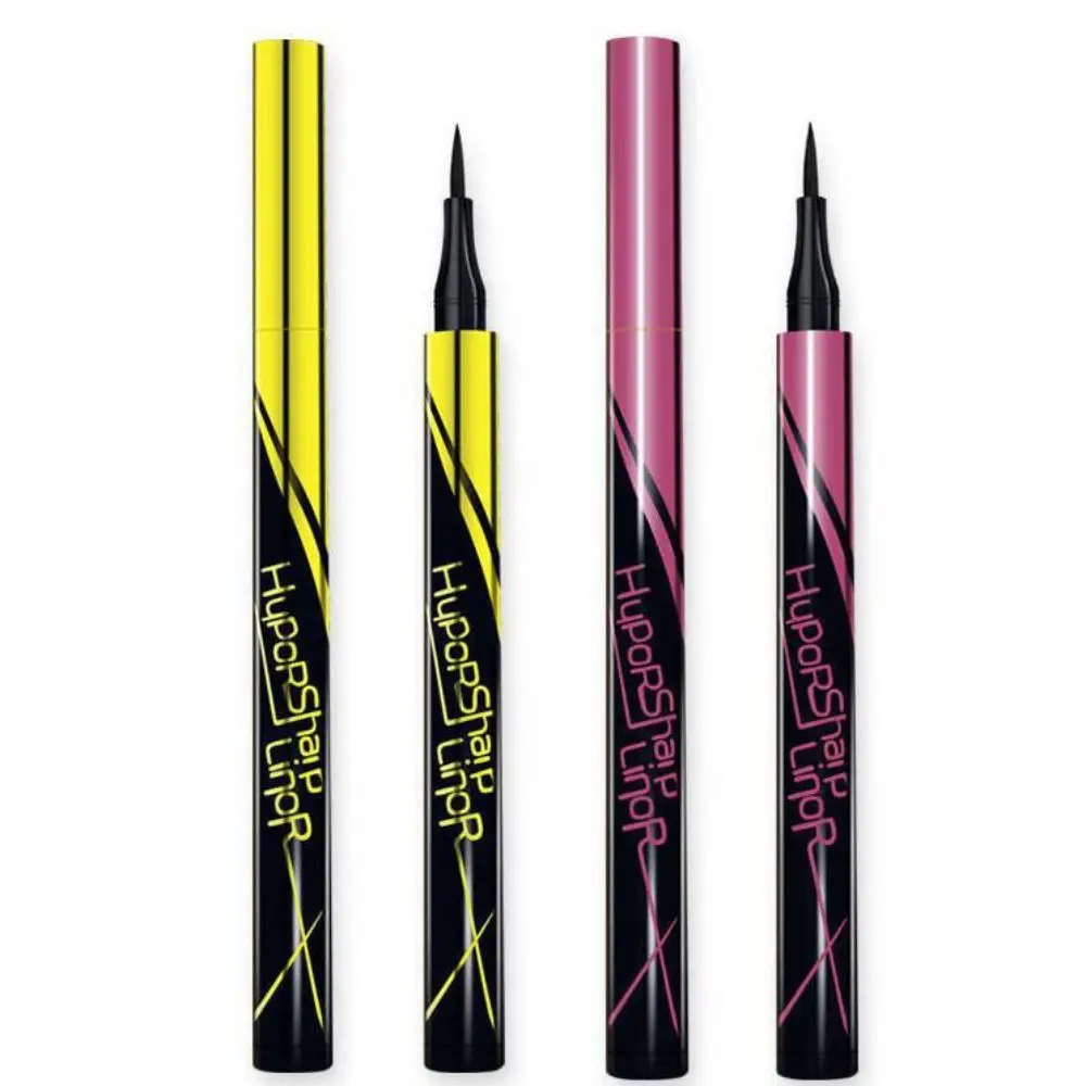 

Матовая гладкая быстросохнущая подводка для глаз в стиле кошачий глаз, жидкая подводка для глаз, маленькая золотая ручка для макияжа глаз