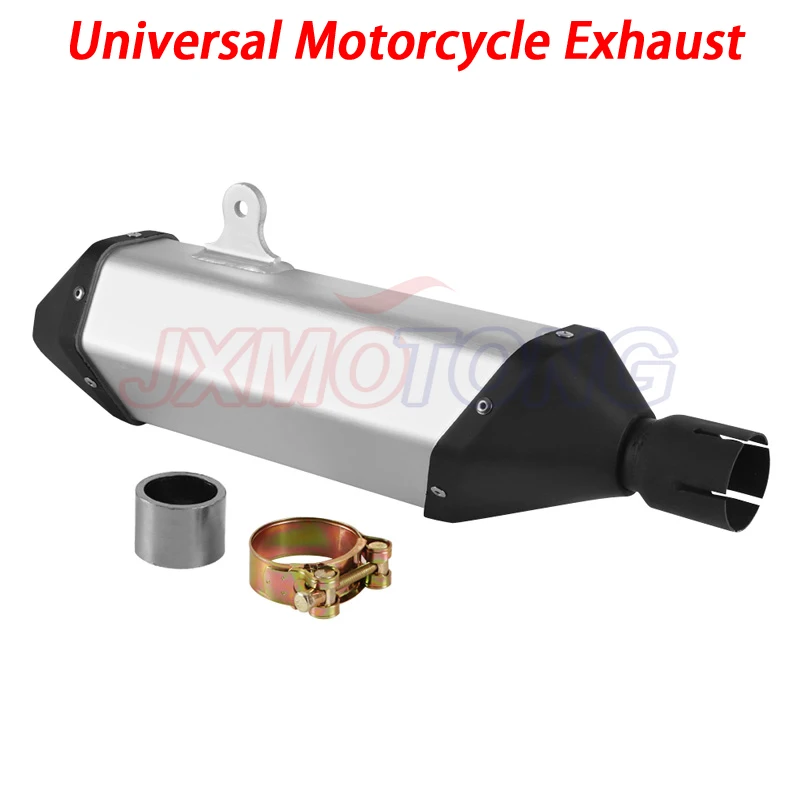 

470MM Universal Motorcycle Exhaust Pipe Escape Moto Muffler Removable DB Killer 51MM for Street Bike Scooter Exhaust Tip