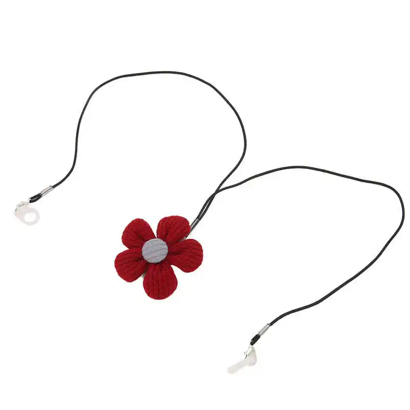 

Hearing Aids Holder Strap Firmly Fixed Convenient Stylish Red Flower Cute Hearing Aid Lanyard Clip for Teens for Work