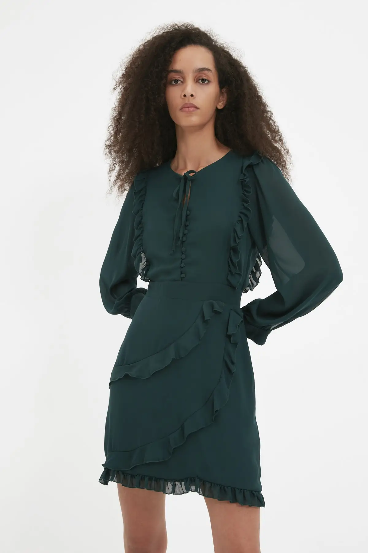 

Trendyol Frilly Dress TWOAW22EL1283