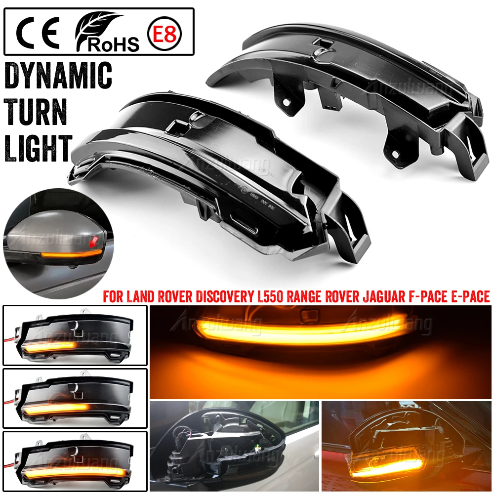 

Dynamic Led Turn Signal Light Rearview Flashing Mirror Lamp For Land Rover Range Rover Evoque Velar L560 Jaguar F-Pace X761 X540