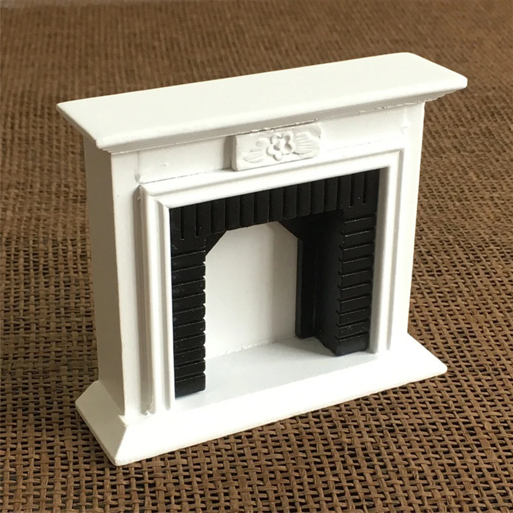 

1:12 Cafe Decoration Free Standing Miniature Props Party Lightweight Fireplace Ornament Home Furniture Toys Doll House Wall