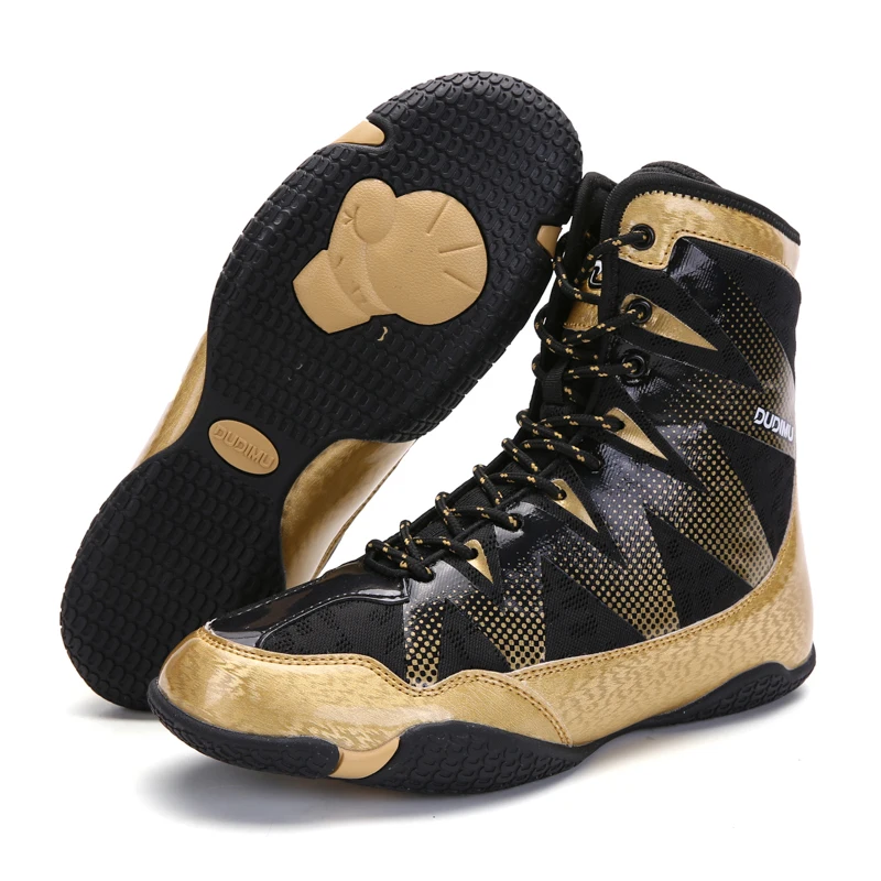High Quality Wrestling Shoes Durable Boxing Sneakers Foot Protection Wrestling Shoes Men's Professional Fighting Shoes